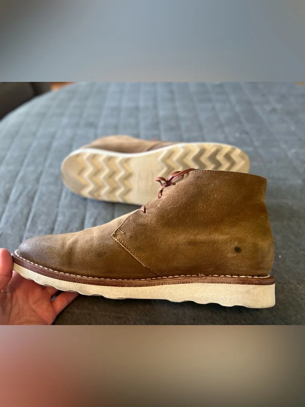 THURSDAY BOOTS COMPANY Sz 12 Scout Brown Suede Small Batch Boots Orig $160
